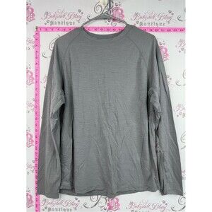 True north long sleeve merino wool grey Lightweight Long-Sleeve Crew Shirt